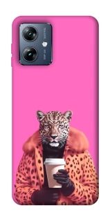 Чохол на Motorola Moto G54 Power Леопард з кавою фото 1 з 1