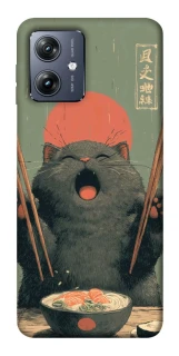 Чехол на Motorola Moto G54 Hungry Cat фото 1 из 1