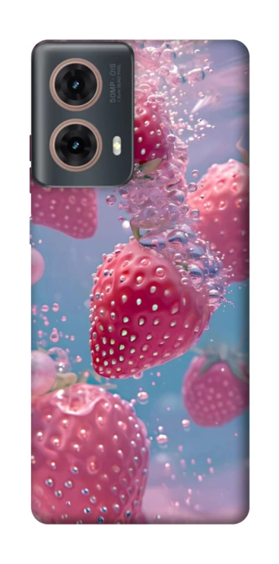 Чохол на Motorola Moto G85 Полуниця в воді фото 1 з 1