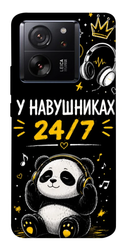 Чехол на Xiaomi 13T У навушниках 24/7 фото 1 из 1