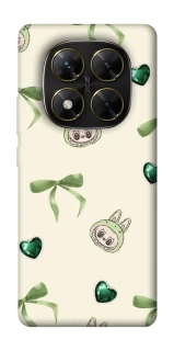 Чехол на Xiaomi Poco X7 Labubu Green Heart фото 1 из 1