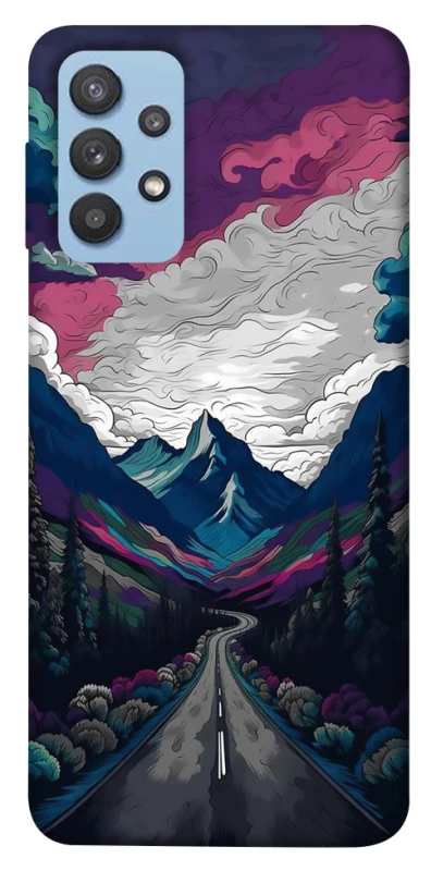 Чехол на Samsung Galaxy M32 Нарисованные горы фото 1 из 1