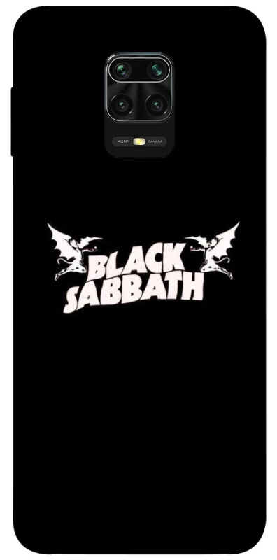 Чехол на Xiaomi Redmi Note 9s / Note 9 Pro / Note 9 Pro Max Black Sabbath logo ver.2 фото 1 из 1