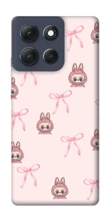 Чохол на Motorola Moto G86 Power Pink bows and Labubus фото 1 з 1