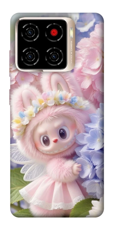 Чехол на ZTE Blade A56 Labubu & Flowers ver.1 фото 1 из 1