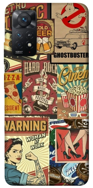 Чохол на Xiaomi Redmi Note 11 Pro 4G/5G Retro collage ver.2 фото 1 з 1