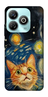 Чехол на ZTE Blade A75 4G paint cat фото 1 из 1