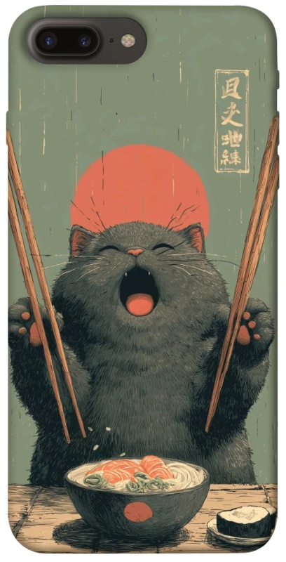 Чохол на Apple iPhone 7 plus / 8 plus Hungry Cat фото 1 з 1