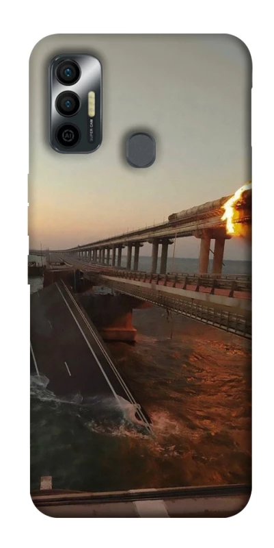 Чехол на TECNO Spark 7 Крымский мост устал фото 1 из 1
