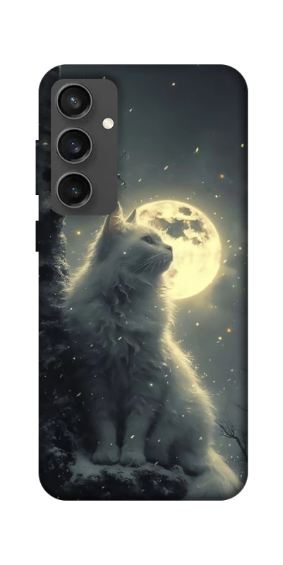 Чохол на Samsung Galaxy S24 FE Кіт під місяцем фото 1 з 1