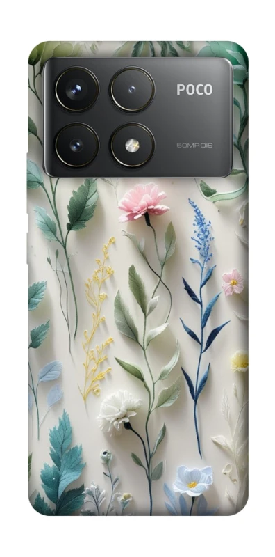 Чохол на Xiaomi Poco F6 Pro Floral design ver.3 фото 1 з 1