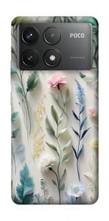 Чохол на Xiaomi Poco F6 Pro Floral design ver.3 фото 1 з 1