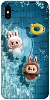 Чохол на Apple iPhone X (5.8") Labubu in the pool фото 1 з 1