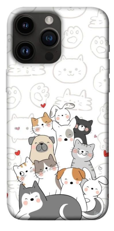 Чохол на Apple iPhone 14 Pro Max (6.7") Funny Pets фото 1 з 1
