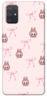 Чехол на Samsung Galaxy A71 Pink bows and Labubus фото 1 из 1