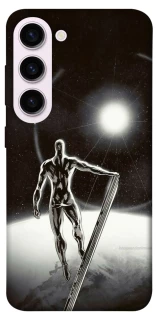 Чехол на Samsung Galaxy S23+ Серебряный сёрфер фото 1 из 1