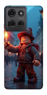 Чохол на Motorola Moto G75 Roblox Fire Logo Blue Flames фото 1 з 1