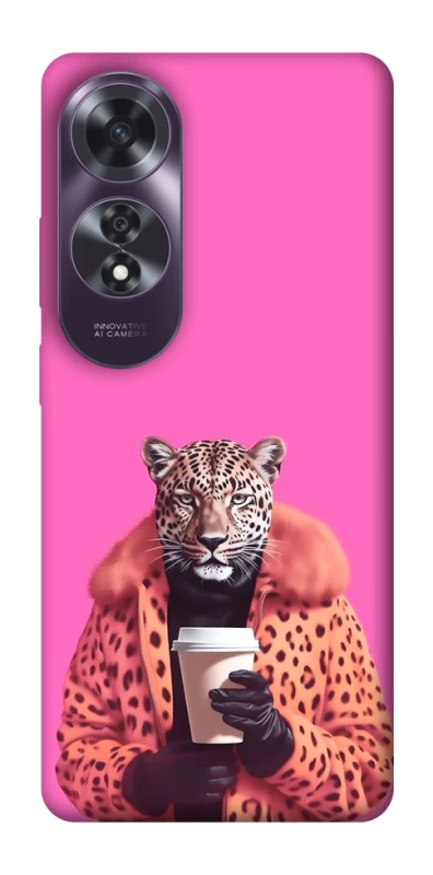Чехол на Oppo A60 Леопард с кофе фото 1 из 1