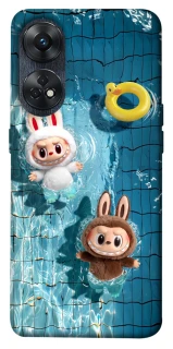 Чохол на Oppo Reno 8T 4G Labubu in the pool фото 1 з 1