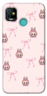 Чохол на TECNO POP 5 Pink bows and Labubus фото 1 з 1