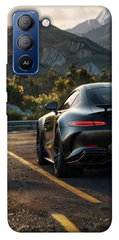 Чехол на TECNO Pop 5 LTE Car in the mountains фото 1 из 1