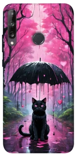 Чохол на Huawei P40 Lite E Black cat фото 1 з 1