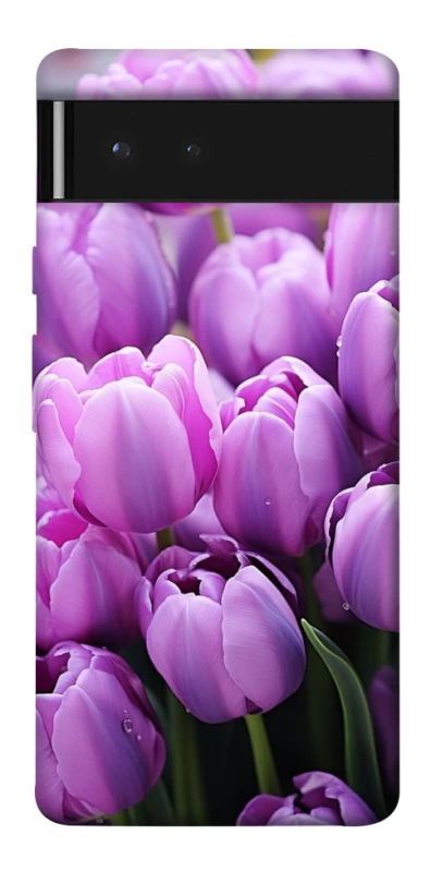 Чохол на Google Pixel 6 Фіолетові тюльпани фото 1 з 1