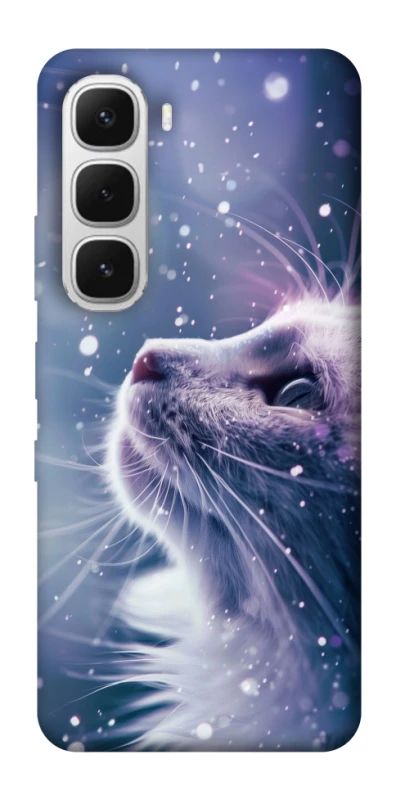 Чехол на Infinix Hot 60i Snow cat фото 1 из 1