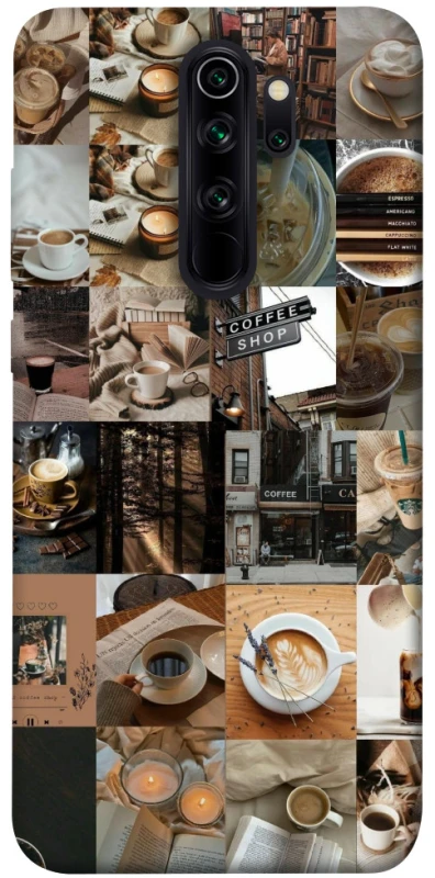 Чохол на Xiaomi Redmi Note 8 Pro Coffee collage ver.3 фото 1 з 1