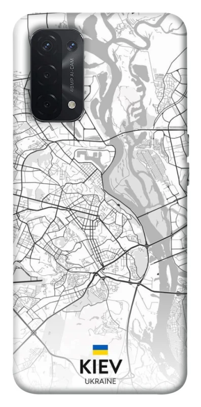 Чохол на Oppo A54 5G / A74 5G Kiev white map фото 1 з 1