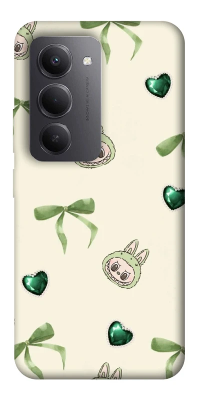 Чохол на Xiaomi Redmi 15 (EU) Labubu Green Heart фото 1 з 1