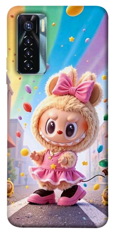Чехол на TECNO Camon 17 Pro Labubu rainbow фото 1 из 1