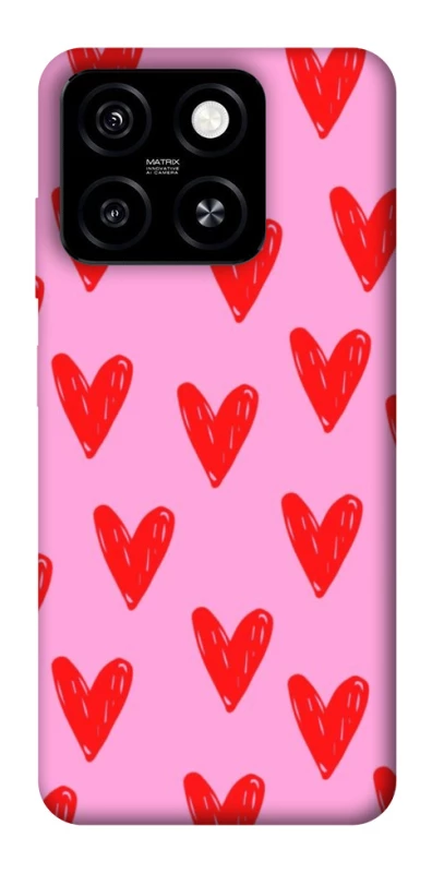 Чохол на ZTE Blade A55 4G Red hearts 2 фото 1 з 1