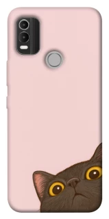 Чохол на Nokia C21 Plus Peeping cat фото 1 з 1