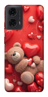 Чехол на Motorola Moto G24 bear in hearts фото 1 из 1