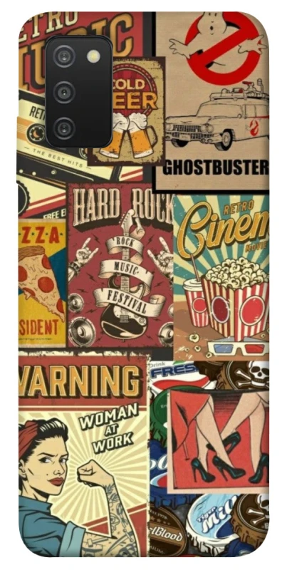 Чохол на Samsung Galaxy A03s Retro collage ver.2 фото 1 з 1