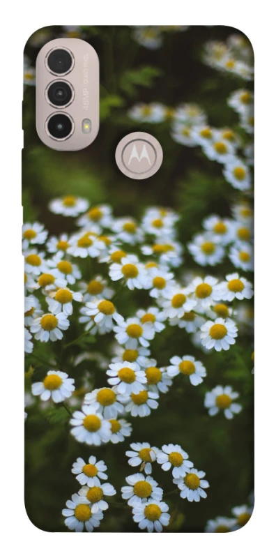 Чехол на Motorola Moto E40 Ромашки v13 фото 1 из 1