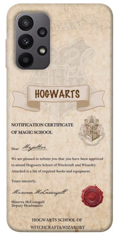 Чехол на Samsung Galaxy A23 4G The Hogwarts acceptance letter фото 1 из 1