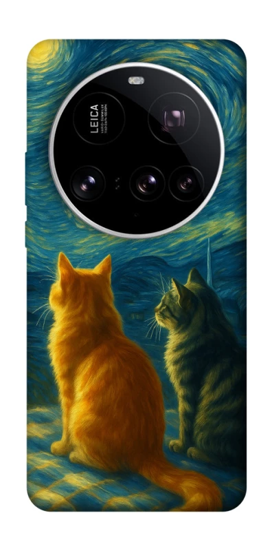 Чохол на Xiaomi 15 Ultra Cats under the stars фото 1 з 1