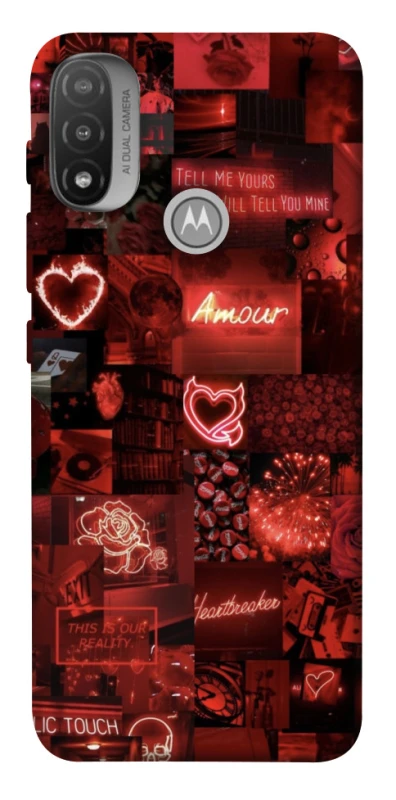 Чохол на Motorola Moto E20 Love collage ver.6 фото 1 з 1