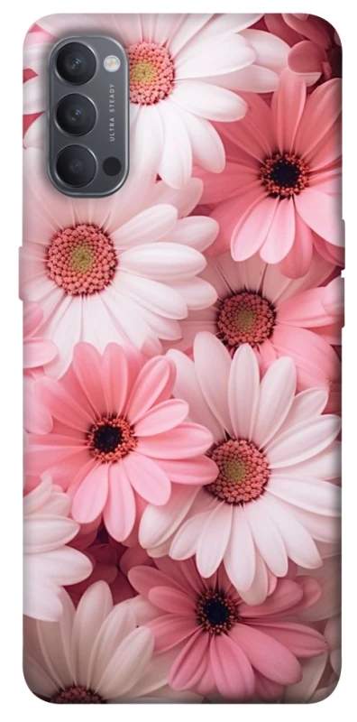Чехол на Oppo Reno 4 Розовые цветы v2 фото 1 из 1