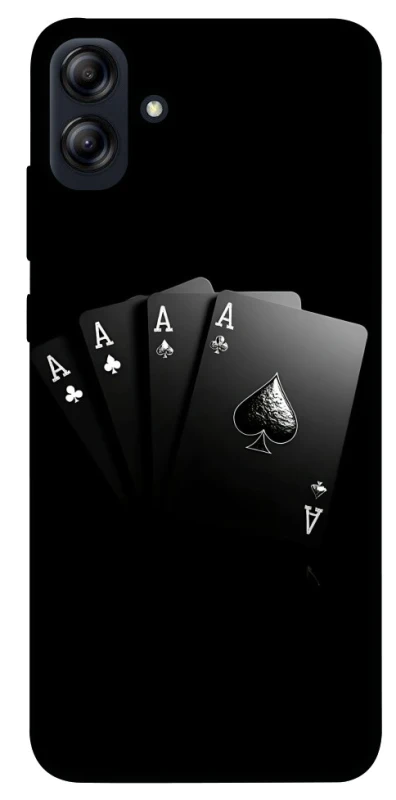 Чохол на Samsung Galaxy A04e Black Cards фото 1 з 1
