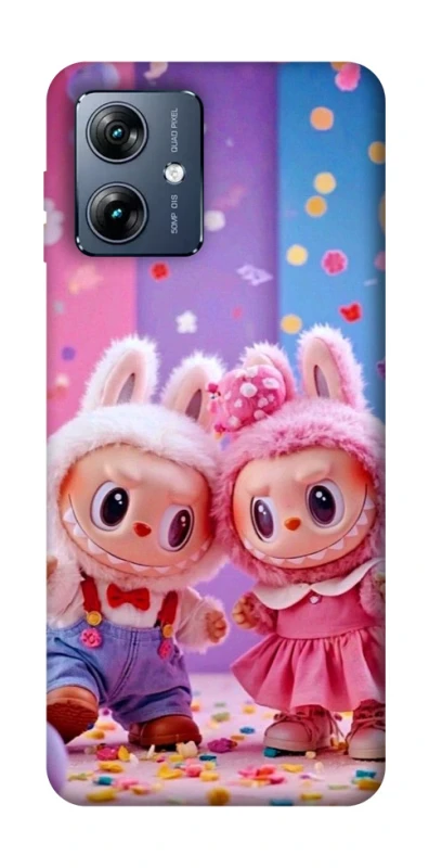 Чохол на Motorola Moto G54 Power Labubu twins ver.3 фото 1 з 1