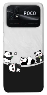 Чехол на Xiaomi Poco C40 Four pandas фото 1 из 1