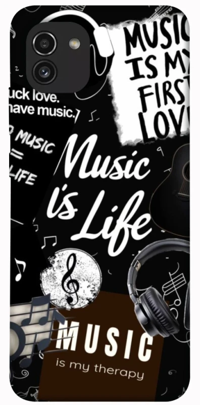 Чохол на Samsung Galaxy A03 Music is Life фото 1 з 1