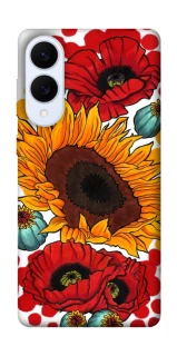 Чохол на Samsung Galaxy S25 Edge Соняшники та маки фото 1 з 1