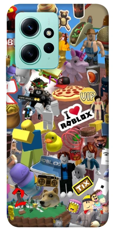 Чохол на Xiaomi Redmi Note 12 4G Roblox collage ver.5 фото 1 з 1