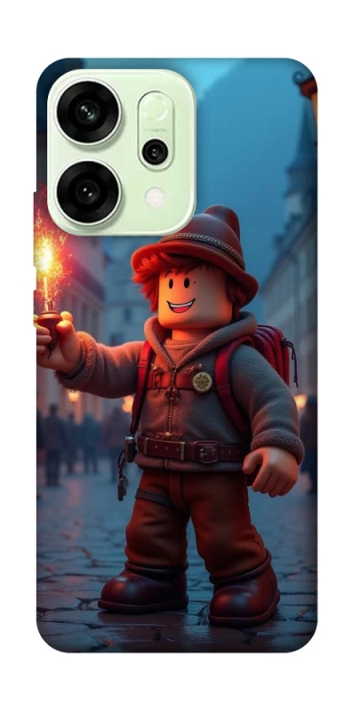 Чохол на Oppo Reno 14 Roblox Fire Logo Blue Flames фото 1 з 1