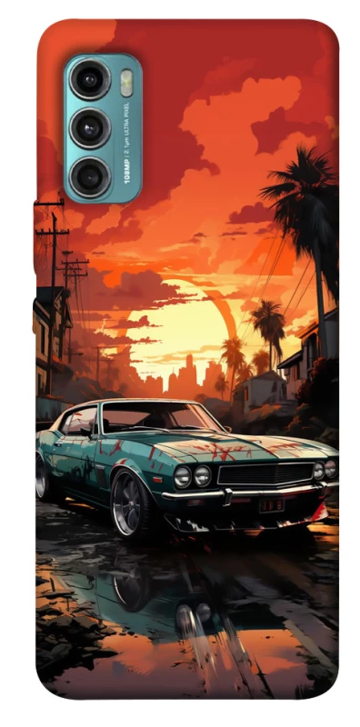 Чохол на Motorola Moto G60 Car at sunset фото 1 з 1