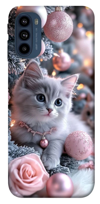 Чохол на Motorola Moto G41 Christmas Kitty фото 1 з 1